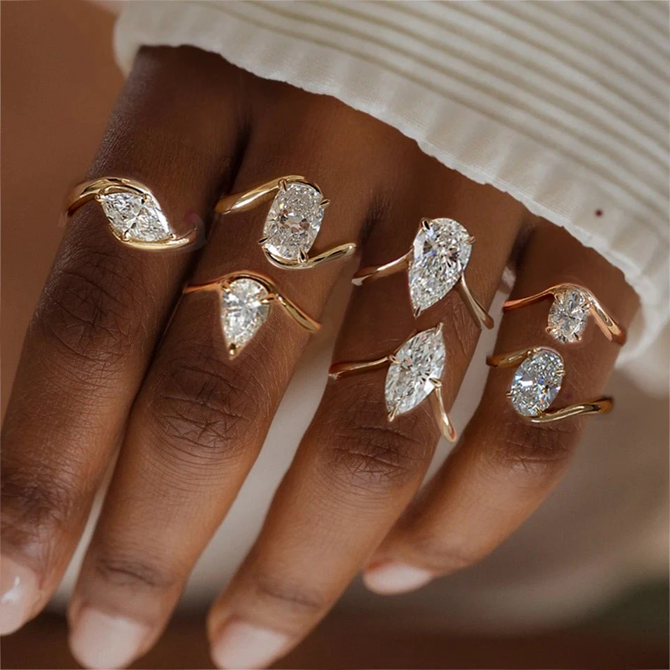 AIDE 925 Sterling Silver Geometric Lines Shiny Zircon Rings for Women Wedding Band Eternity Stacking Ring Fine Jewelry
AIDE 925 Sterling Silver Geometric Lines Shiny Zircon Rings for Women Wedding Band Eternity Stacking Ring Fine Jewelry