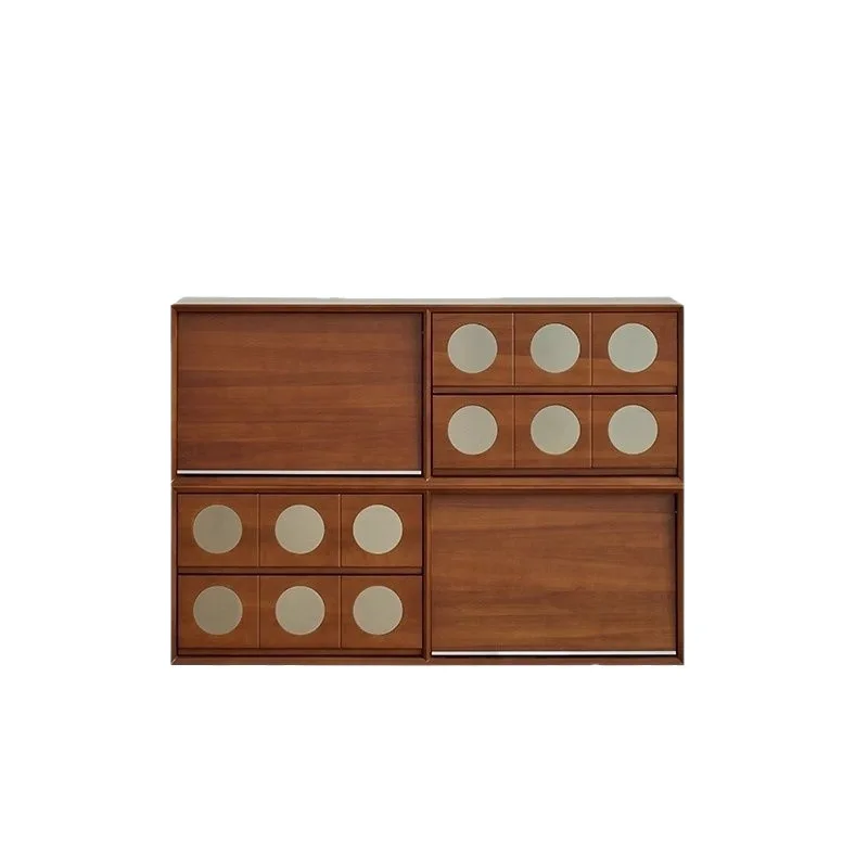 L Retro solid wood combination TV cabinet, integrated storage locker
L Retro solid wood combination TV cabinet, integrated storage locker