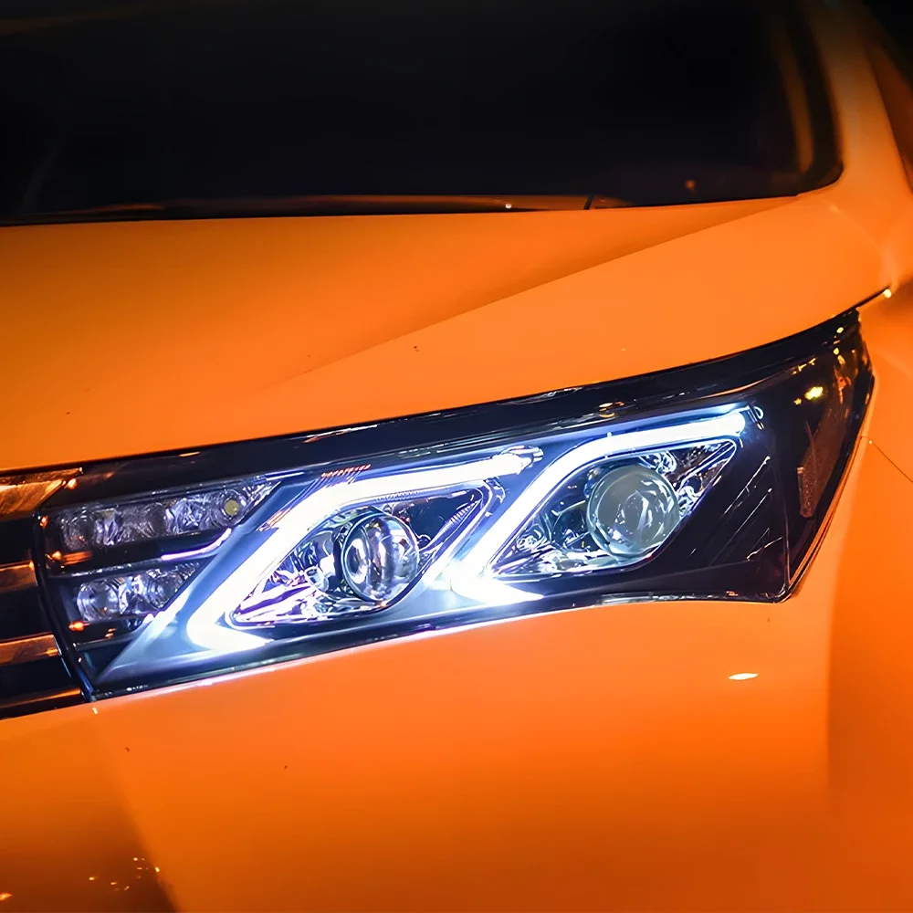 Автомобильные передние фонари для Toyota Corolla 2014-2017, автоматические светодиодные фары в сборе, обновление, высокая настройка, линзы проектора, аксессуары для инструментов
Автомобильные передние фонари для Toyota Corolla 2014-2017, автоматические светодиодные фары в сборе, обновление, высокая настройка, линзы проектора, аксессуары для инструментов