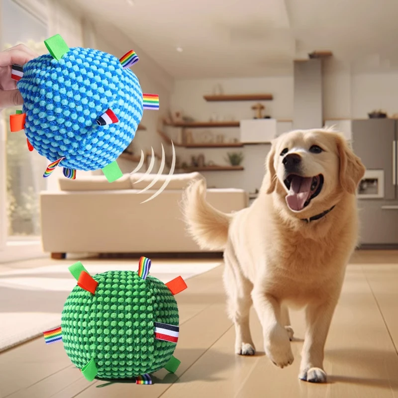 Interactive Squeaky Plu Bell Ball Dog Training Toy Teeth Inding Toy for Bichon Golden Retriever Pet Supplies
Interactive Squeaky Plu Bell Ball Dog Training Toy Teeth Inding Toy for Bichon Golden Retriever Pet Supplies