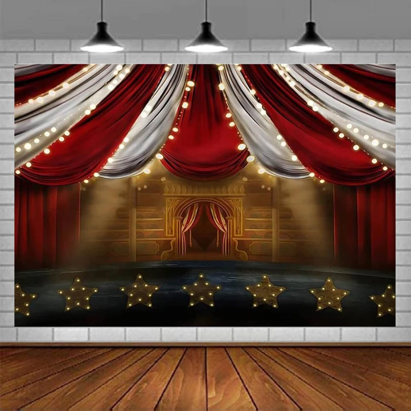 Circus Themed Party Selfie Photograhy Backdrop Decoration Stage Curtain Birthday Cake Table Background Newborn Baby Photo
Circus Themed Party Selfie Photograhy Backdrop Decoration Stage Curtain Birthday Cake Table Background Newborn Baby Photo