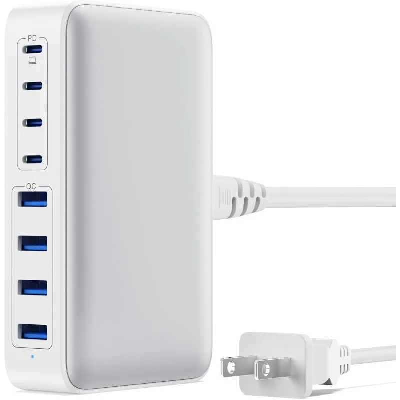 GaN III 8-портовая станция быстрой зарядки USB C PPS PD 65 Вт адаптер зарядного устройства для ноутбука, совместимый с MacBook P
GaN III 8-портовая станция быстрой зарядки USB C PPS PD 65 Вт адаптер зарядного устройства для ноутбука, совместимый с MacBook P