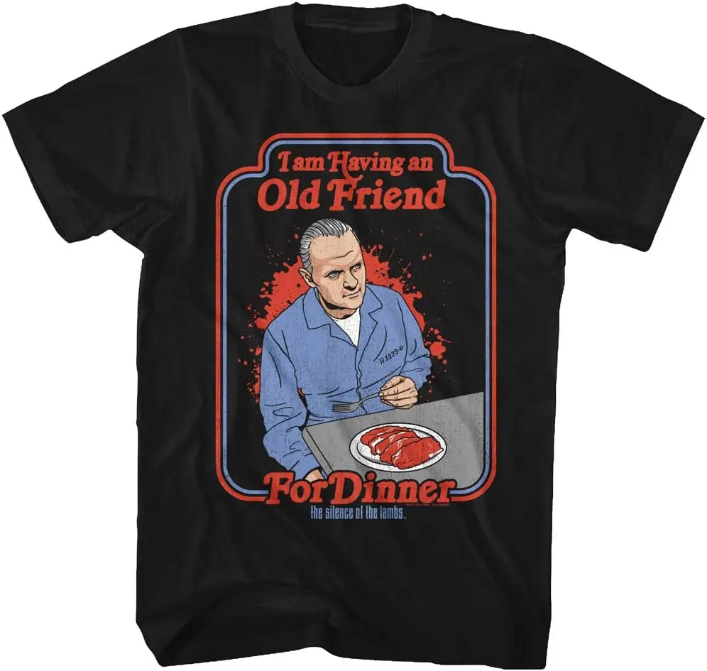 Silence of The Lambs Psychological Thriller Movie Friend for Dinner Adult Short Sleeve T-Shirt Graphic Tee
Silence of The Lambs Psychological Thriller Movie Friend for Dinner Adult Short Sleeve T-Shirt Graphic Tee