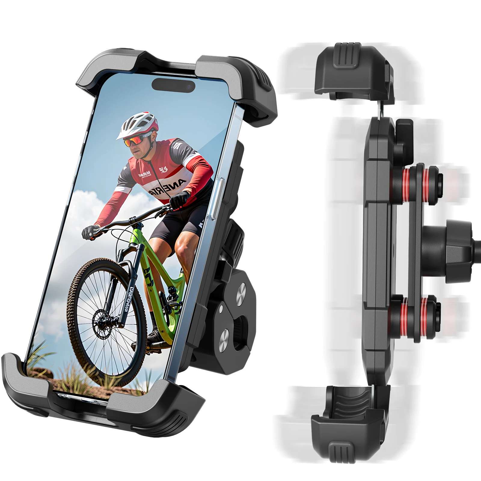 360 Degree Rotation Adjustable Bicycle Motorcycle Phone Mount Automatic Bike Phone Holder Stand
360 Degree Rotation Adjustable Bicycle Motorcycle Phone Mount Automatic Bike Phone Holder Stand