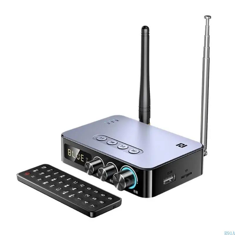 R91A Аудиоприемник Аудио BT5.1 1200 мАч Стерео 3,5 мм Беспроводной адаптер RCA
R91A Аудиоприемник Аудио BT5.1 1200 мАч Стерео 3,5 мм Беспроводной адаптер RCA