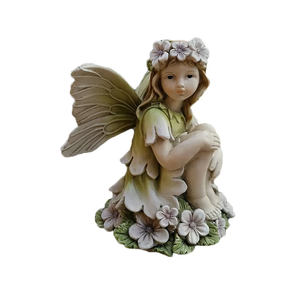 Crafts Resin Flower Fairy Statue Antique Cute Angel Sculpture Handmade Exquisite Garden Miniature Figurine Festive Atmosphere
Crafts Resin Flower Fairy Statue Antique Cute Angel Sculpture Handmade Exquisite Garden Miniature Figurine Festive Atmosphere
