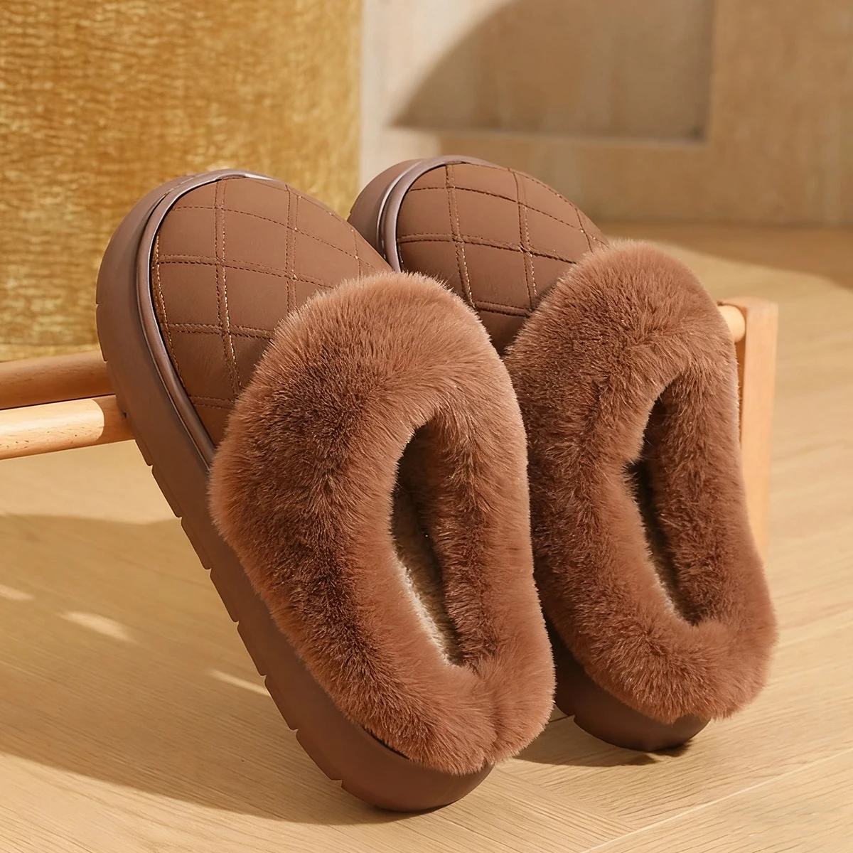Winter Men Slippers Women Plush Slippers Fashion Anti-slip Waterproof Thick Sole Fluffy Slippers Couple Indoor Warm House Slides
Winter Men Slippers Women Plush Slippers Fashion Anti-slip Waterproof Thick Sole Fluffy Slippers Couple Indoor Warm House Slides