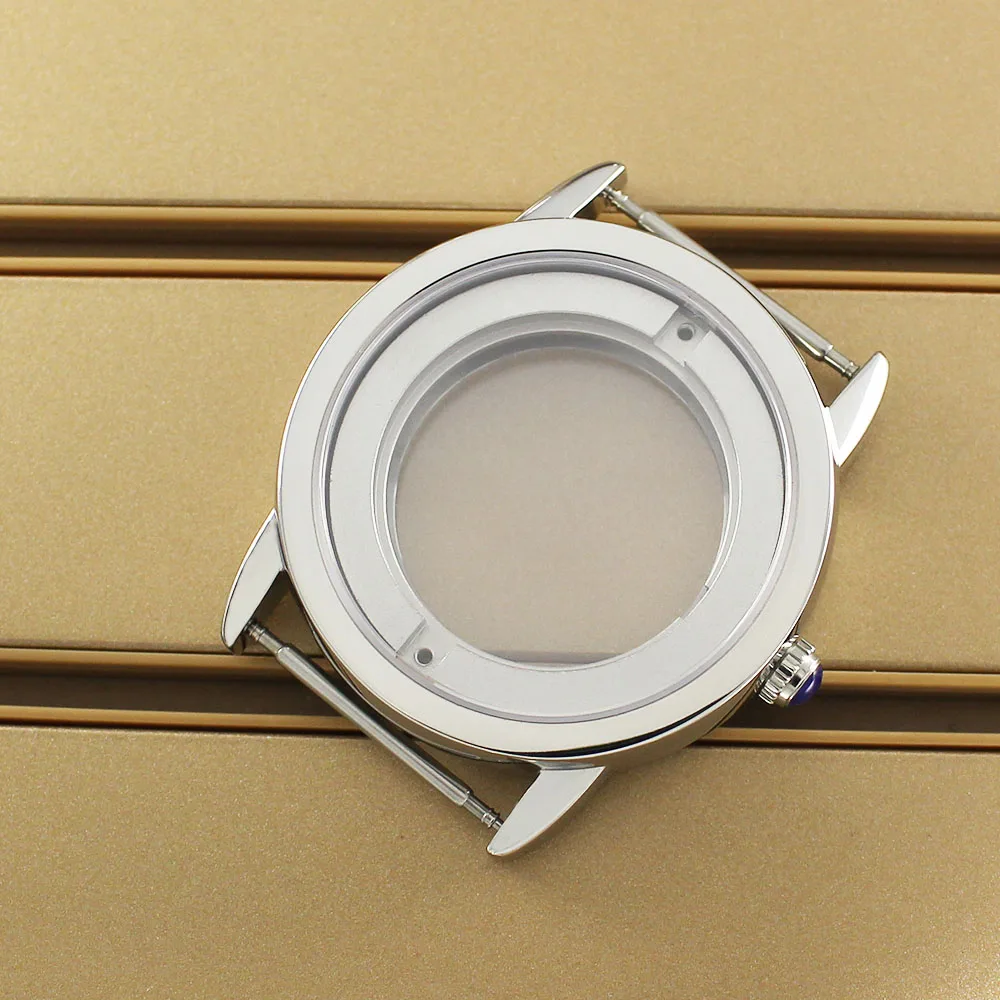 42mm Silver Polished Watch Case Sapphire Crystal Waterproof For ETA 2824 PT5000 Movement 32.5mm-34mm Dial Stainless Steel Parts
42mm Silver Polished Watch Case Sapphire Crystal Waterproof For ETA 2824 PT5000 Movement 32.5mm-34mm Dial Stainless Steel Parts