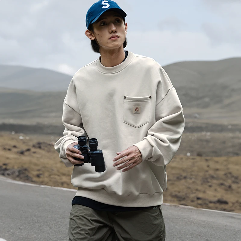 Свободный свитшот с круглым вырезом для мужчин: повседневная уличная одежда, удобная, дышащая, антибактериальная, осенняя, для городской молодежи
Свободный свитшот с круглым вырезом для мужчин: повседневная уличная одежда, удобная, дышащая, антибактериальная, осенняя, для городской молодежи