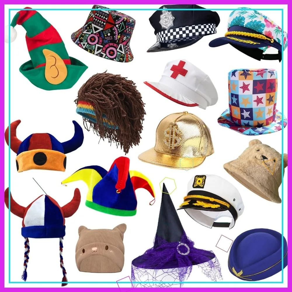 12 Assorted Funny Hats for Party Photo Booth Props Teens Adults
12 Assorted Funny Hats for Party Photo Booth Props Teens Adults
