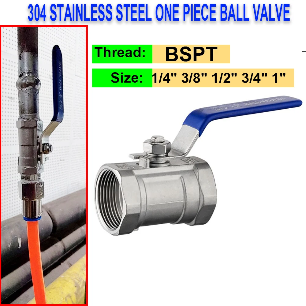 304 Stainless Steel Ball Valve Female Thread 1/4" 3/8" 1/2" 3/4" 1" 1000WOG Water Oil Gas Control Valve Internal Thread
304 Stainless Steel Ball Valve Female Thread 1/4" 3/8" 1/2" 3/4" 1" 1000WOG Water Oil Gas Control Valve Internal Thread
