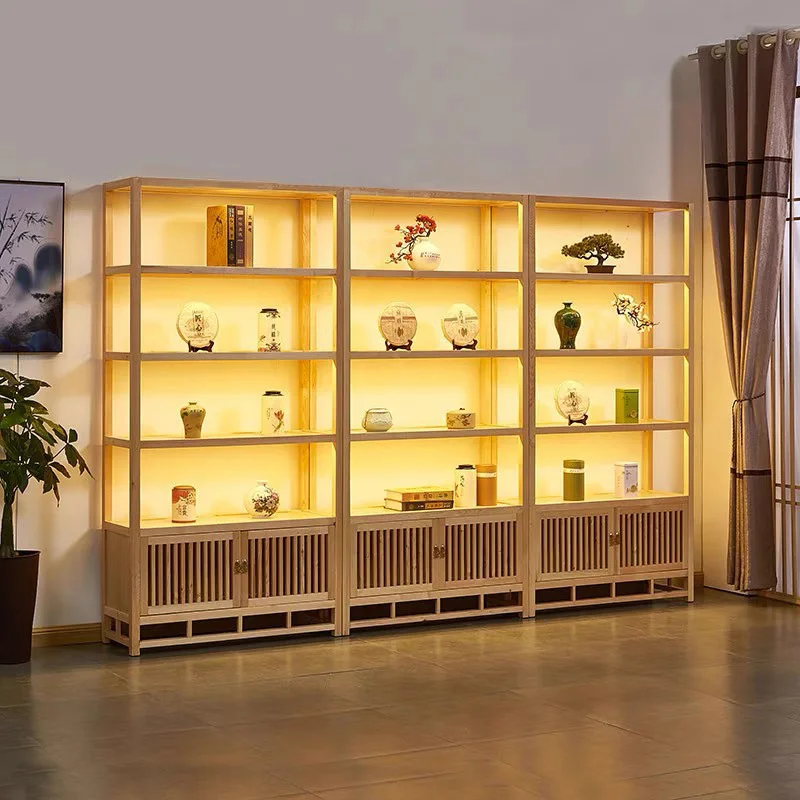 Custom. Display Cabinet Tea Storage Rack Antique Shelf Tea Room Solid Wood with Light Duobao Pavilion Decoration Display
Custom. Display Cabinet Tea Storage Rack Antique Shelf Tea Room Solid Wood with Light Duobao Pavilion Decoration Display