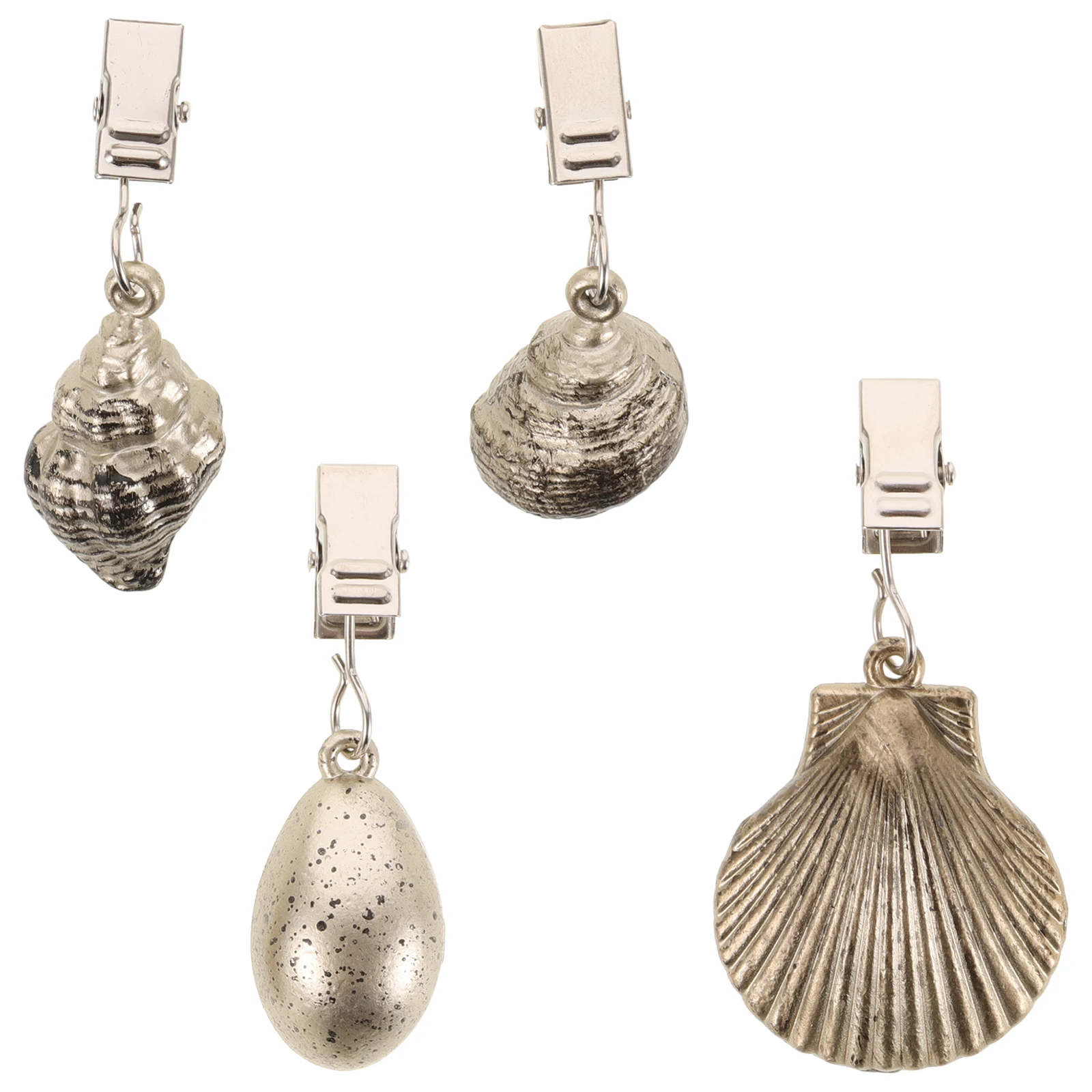 4 Pcs Shell Painted Pendant Banquet Tablecloth Weights for Tablecloths Outdoor Stable Zinc Alloy Modern
4 Pcs Shell Painted Pendant Banquet Tablecloth Weights for Tablecloths Outdoor Stable Zinc Alloy Modern
