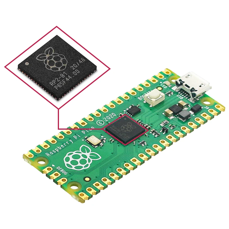 Raspberry Pi Pico Master Chip RP2040 Встроенная память КБ двухъядерная высокопроизводительная низкая мощность для Raspberry Pi Pico
Raspberry Pi Pico Master Chip RP2040 Встроенная память КБ двухъядерная высокопроизводительная низкая мощность для Raspberry Pi Pico