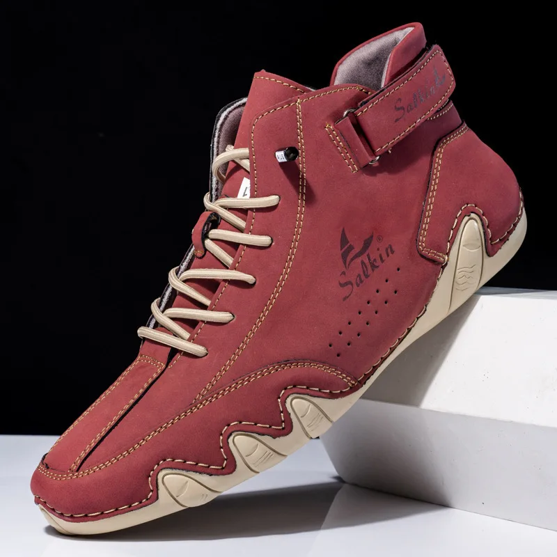 New 2026 Spring and Autumn Men's Fashion High Top Leather Casual Shoes Spring and Summer Men's Lightweight Casual Short Boots
New 2026 Spring and Autumn Men's Fashion High Top Leather Casual Shoes Spring and Summer Men's Lightweight Casual Short Boots
