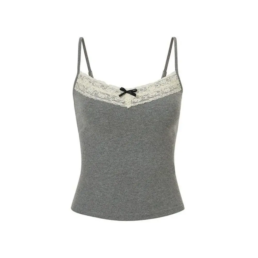 Elastic Lace Bow Vest Camisoles with Chest Pads Y2K Tank Top Short Style Knitting Suspender Vest Women
Elastic Lace Bow Vest Camisoles with Chest Pads Y2K Tank Top Short Style Knitting Suspender Vest Women