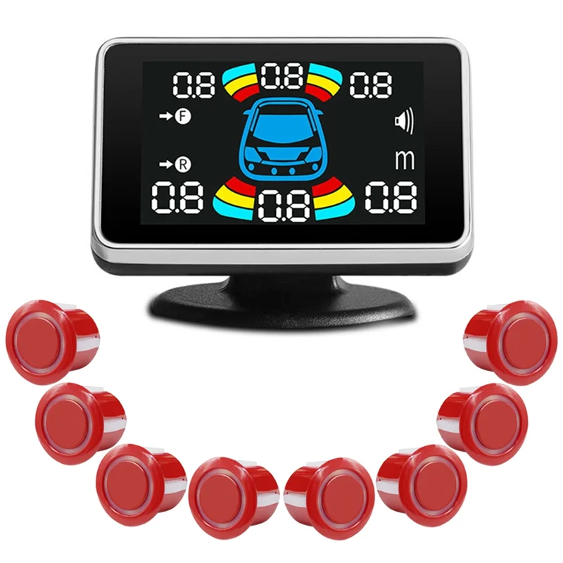 8-датчик парковки, парктроник, автомобильный реверсивный радар, электроника, задний автоматический детектор, комплект помощи при подложке, зуммер D 
8-датчик парковки, парктроник, автомобильный реверсивный радар, электроника, задний автоматический детектор, комплект помощи при подложке, зуммер D