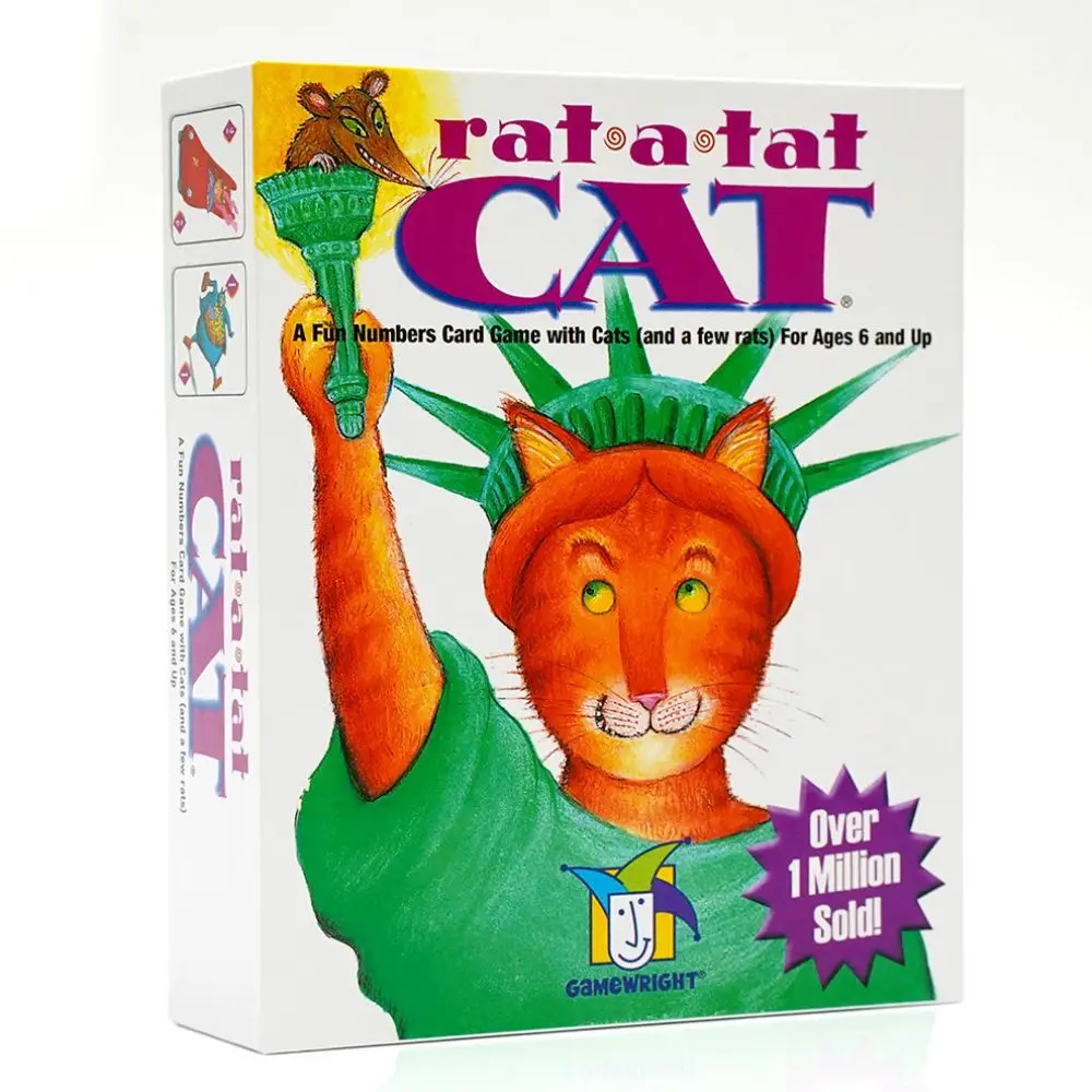 Rat a Tat Cat - Fun Numbers card Game with Cats (and a few rats) For Ages 6 and up
Rat a Tat Cat - Fun Numbers card Game with Cats (and a few rats) For Ages 6 and up 