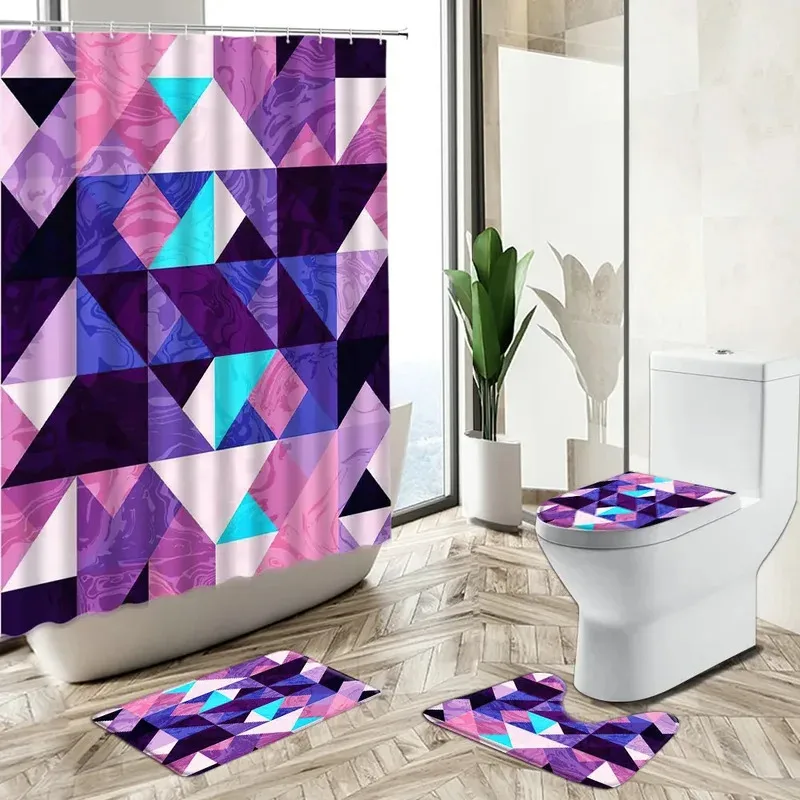 HJN23Colorful Gradient Geometric Triangle Pattern Shower Curtain Modern Abstract Art Home Non-Slip Carpet Toilet Cover Floor6Jn
HJN23Colorful Gradient Geometric Triangle Pattern Shower Curtain Modern Abstract Art Home Non-Slip Carpet Toilet Cover Floor6Jn