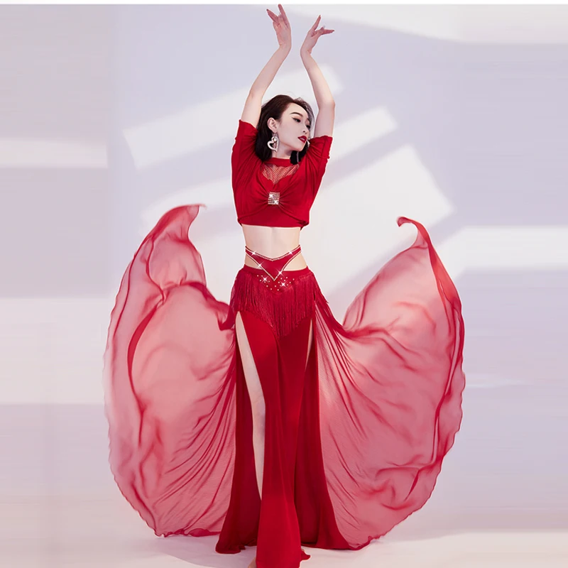 Autumn and Winter New Women's Belly Dance Costume Sparkling Tassel Dance Yarn Oriental Dance Performance Costume Set
Autumn and Winter New Women's Belly Dance Costume Sparkling Tassel Dance Yarn Oriental Dance Performance Costume Set