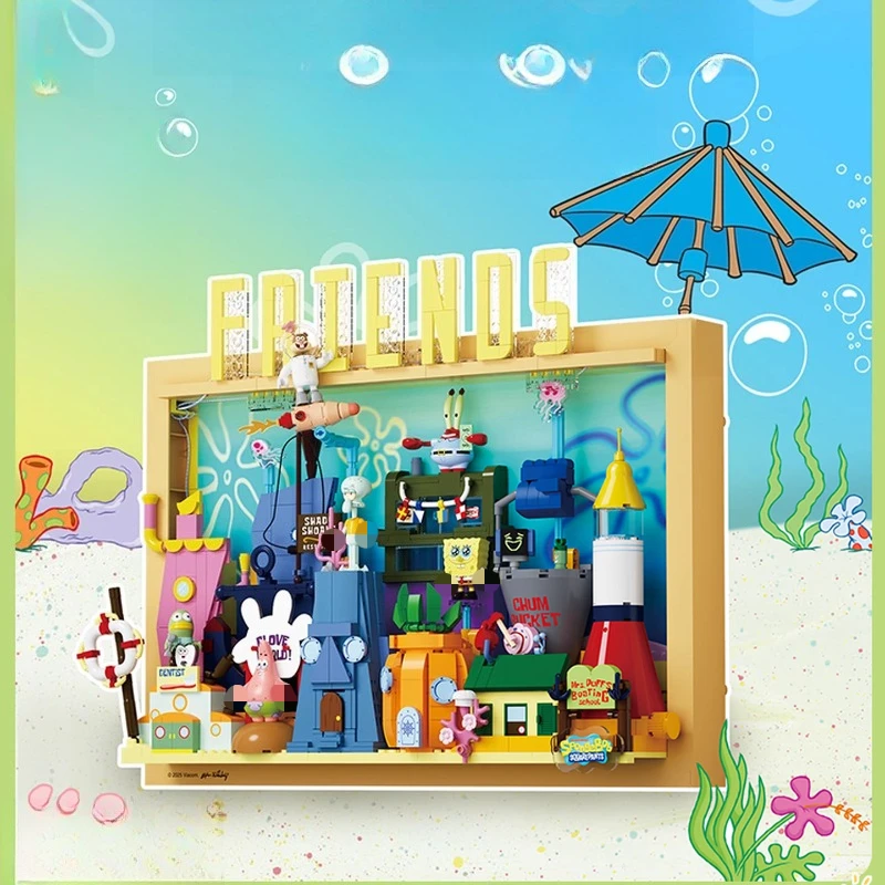 SEMBO Spongebob Building Blocks Beechburg Photo Frame Painting Crab King Assembly Creative Handmade Toy Model Ornament Gift
SEMBO Spongebob Building Blocks Beechburg Photo Frame Painting Crab King Assembly Creative Handmade Toy Model Ornament Gift