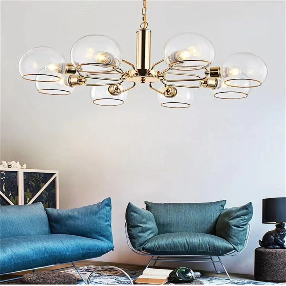 Italy Postmodern Style Multi Headed Pendant Lamp Clear Glass Metal Led Hanging Lamps Dining Room Hotel Hall Bar Chandelier E14
Italy Postmodern Style Multi Headed Pendant Lamp Clear Glass Metal Led Hanging Lamps Dining Room Hotel Hall Bar Chandelier E14
