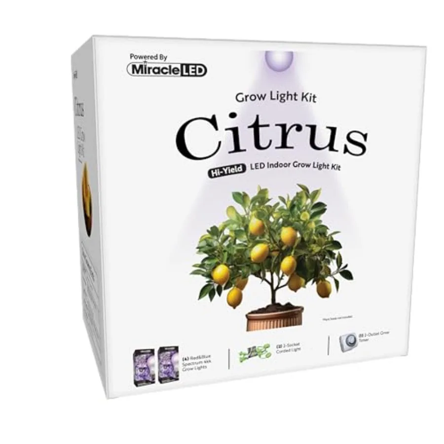 Citrus Tree Starter Grow Light Kit 4KK Purple Spectrum Edition 2-Pack
Citrus Tree Starter Grow Light Kit 4KK Purple Spectrum Edition 2-Pack