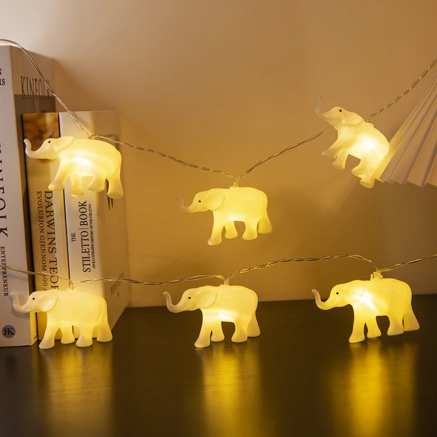 Animal Elephant Cartoon Small Colorful Light String Children's Room Decoration Light Birthday Atmosphere Light
Animal Elephant Cartoon Small Colorful Light String Children's Room Decoration Light Birthday Atmosphere Light
