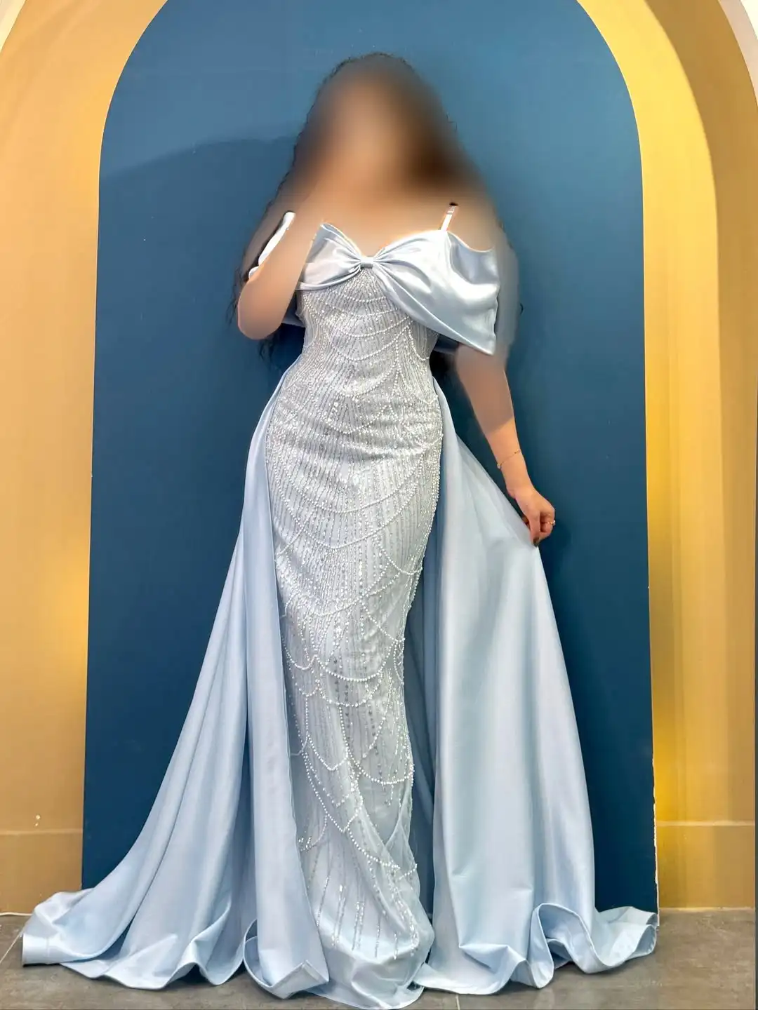 New Design Off The Shoulder Elegant Beading Big Bow Charming Fashion Mermaid Evening Prom Formal Party Dress
New Design Off The Shoulder Elegant Beading Big Bow Charming Fashion Mermaid Evening Prom Formal Party Dress