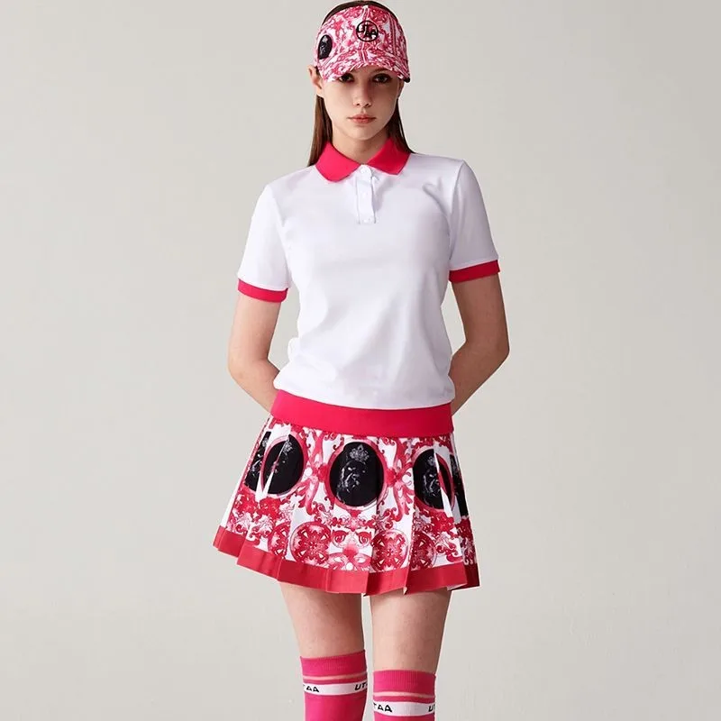 Women's New Arrival Summer Golf Outfit: Fashionable Short-Sleeve Top and Flattering, Versatile Skirt Set
Women's New Arrival Summer Golf Outfit: Fashionable Short-Sleeve Top and Flattering, Versatile Skirt Set