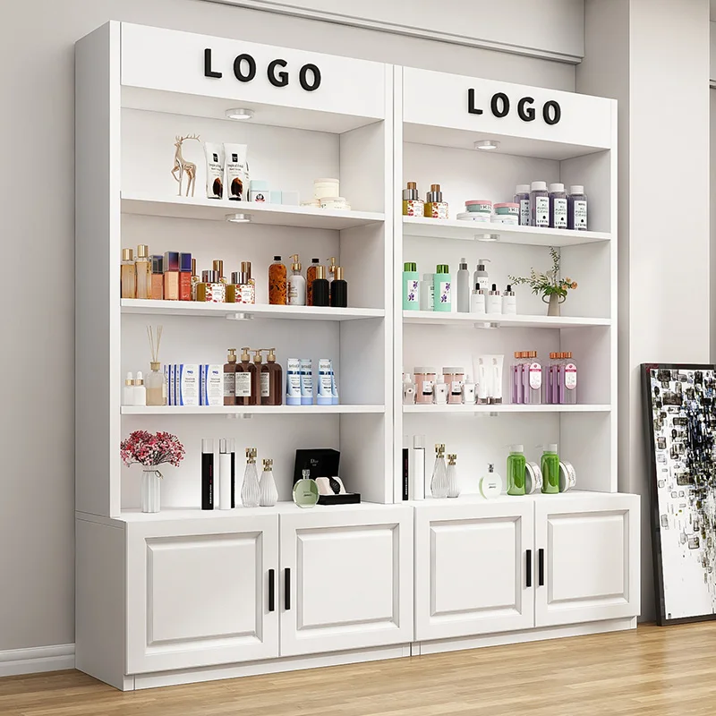 Cosmetics Display Cabinet Beauty Nail Art Showcase Barber Shop Product Display Shelf Maternal and Infant Supermarket Display She
Cosmetics Display Cabinet Beauty Nail Art Showcase Barber Shop Product Display Shelf Maternal and Infant Supermarket Display She