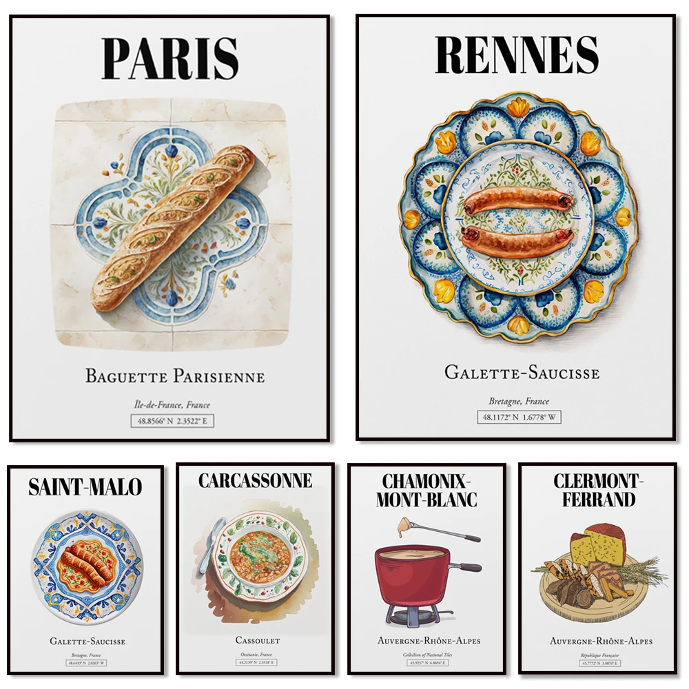 France Central Loire Valley, Brittany, Ile-de-France, Provence olives, Auvergne-Rhone-Alpes, French fondue, France travel poster
France Central Loire Valley, Brittany, Ile-de-France, Provence olives, Auvergne-Rhone-Alpes, French fondue, France travel poster