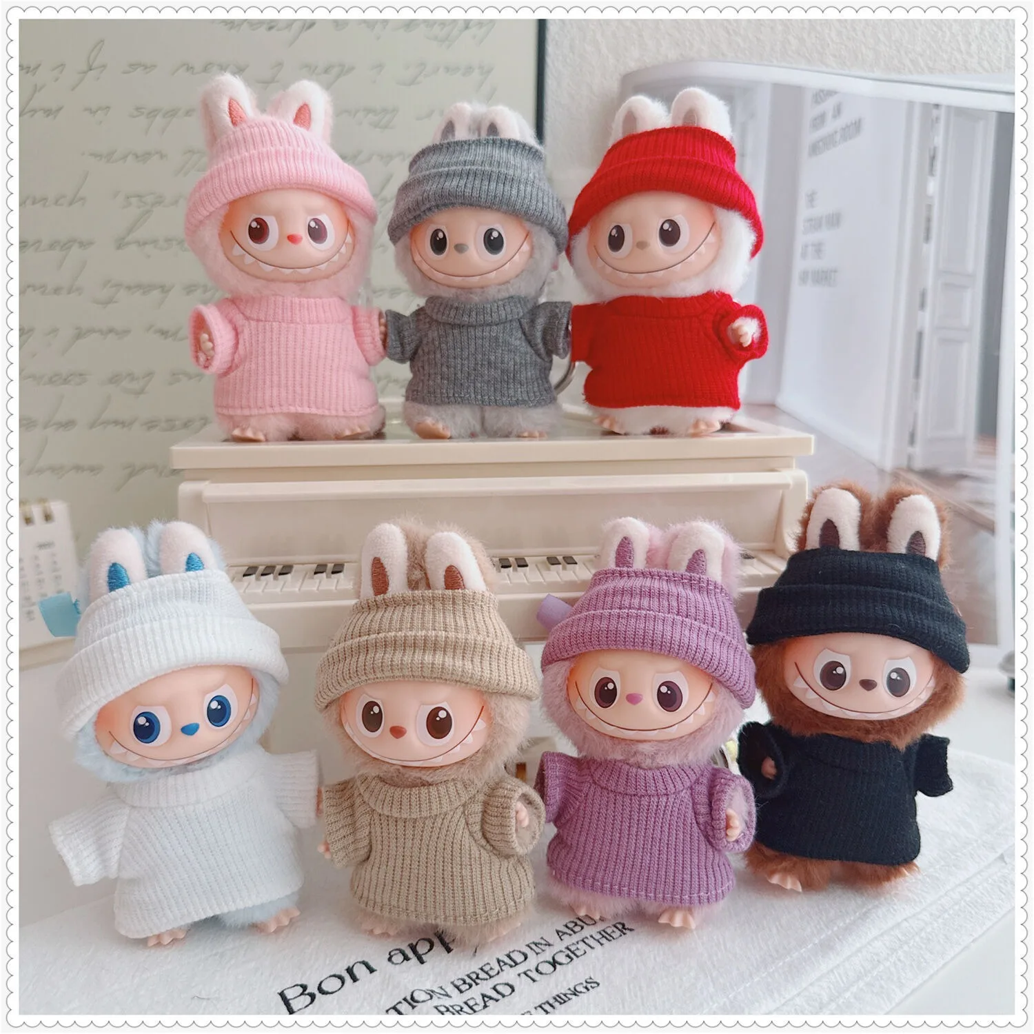 For Labubu Clothing Knit Flap Hat T-Shirt Outfit for Labubu 4.0 MINI Pin for Love Series 10.5cm Labubu Clothes Accessories
For Labubu Clothing Knit Flap Hat T-Shirt Outfit for Labubu 4.0 MINI Pin for Love Series 10.5cm Labubu Clothes Accessories