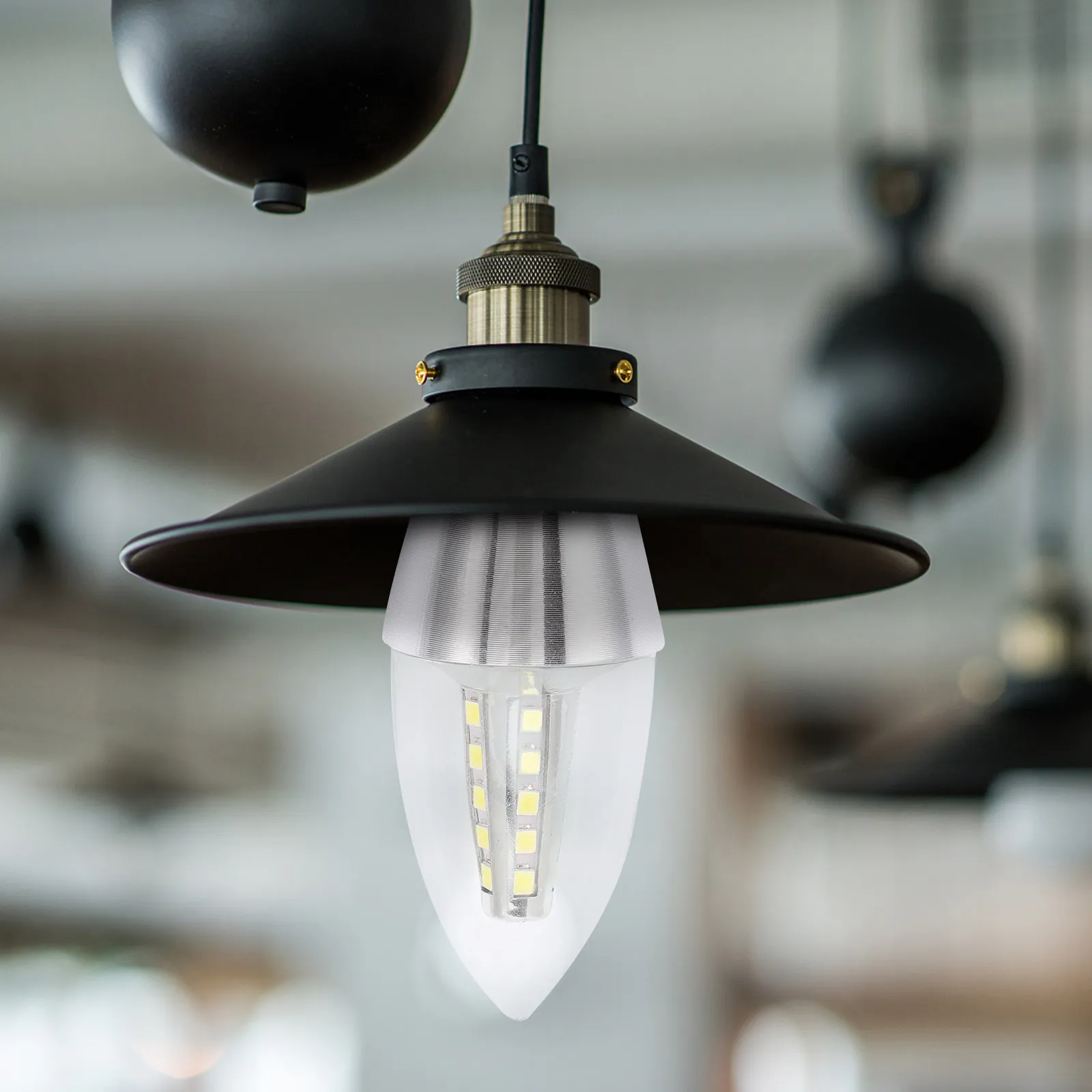 2Pcs LED Chandelier Light Bulbs 5W E14 Base Decorative Bulbs for Ceiling Lamps Low Power Consumption
2Pcs LED Chandelier Light Bulbs 5W E14 Base Decorative Bulbs for Ceiling Lamps Low Power Consumption