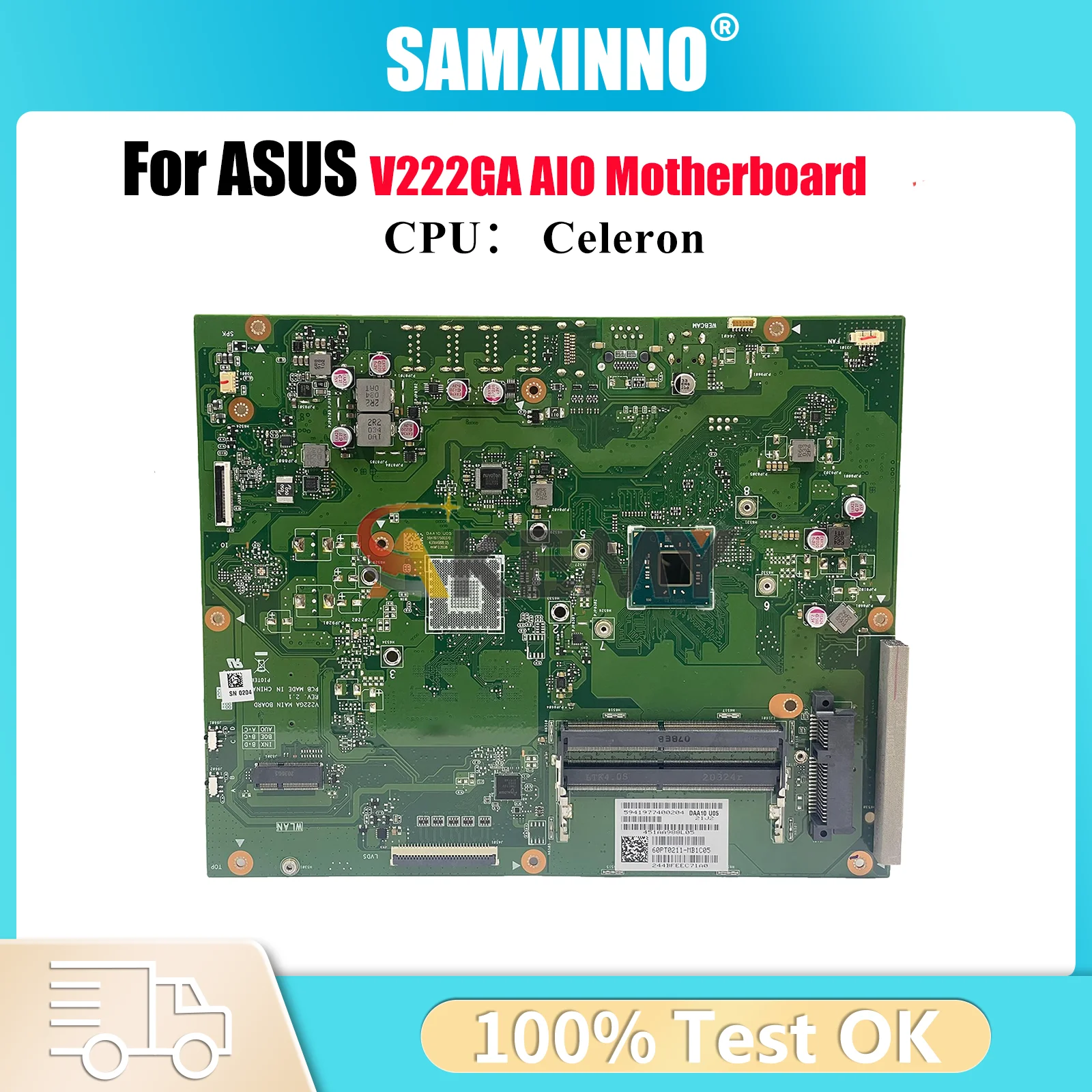 V222GA Motherboard For ASUS Vivo AiO V222G V222GB V222GA Mainboard With Celeron CPU 100% tests OK fast shipping High quality
V222GA Motherboard For ASUS Vivo AiO V222G V222GB V222GA Mainboard With Celeron CPU 100% tests OK fast shipping High quality