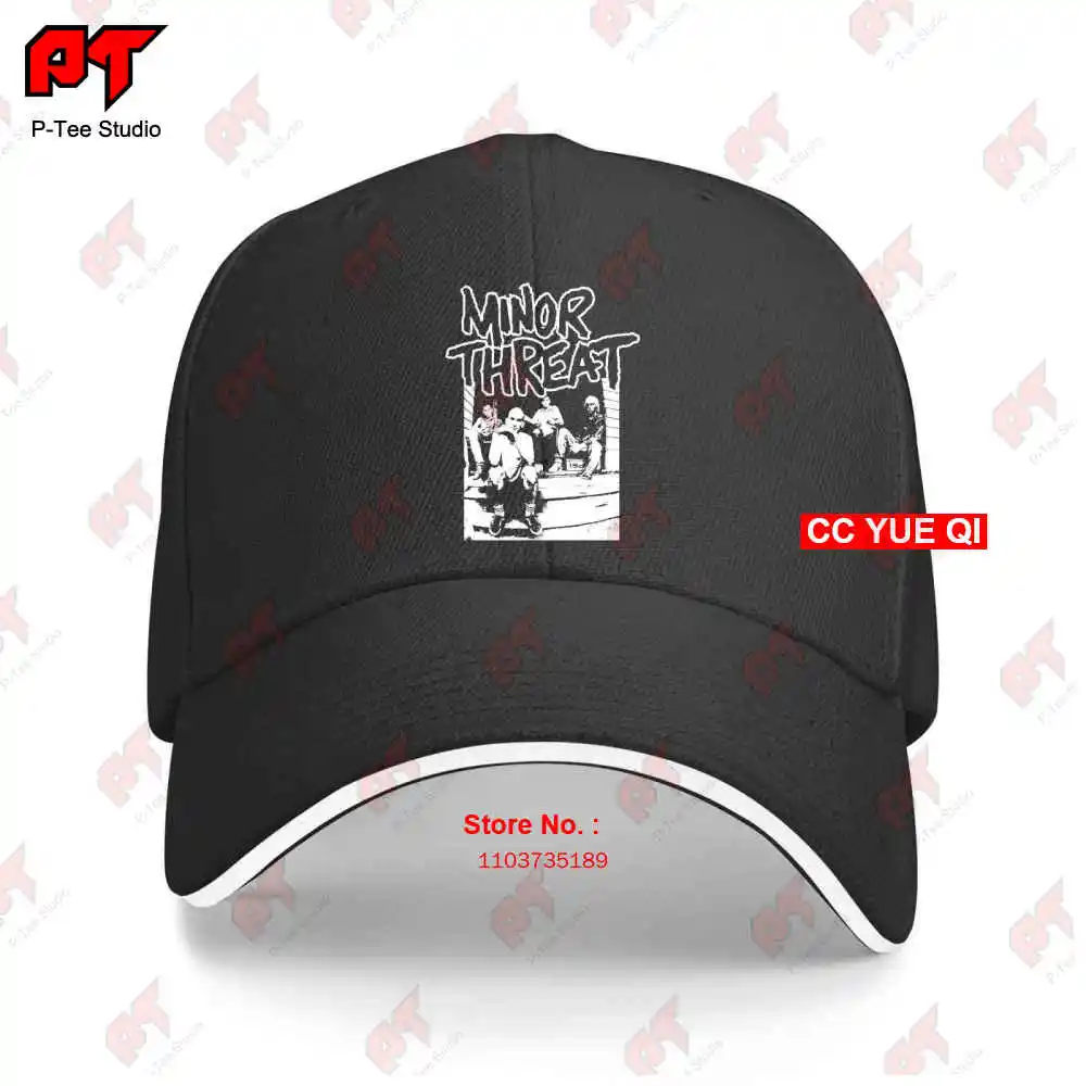 Редкие винтажные бейсболки Minor Threat Band, американская хардкорная бейсболка, кепка-грузовик 9F1L