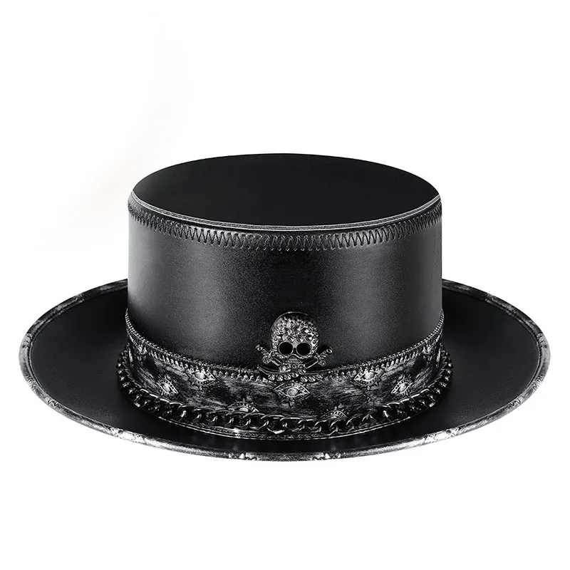 New Trendy Plague Doctor Hat Leather Steampunk Top Hat for Halloween Costume Adult Props Cosplay Accessory Nightclub Party Gift
New Trendy Plague Doctor Hat Leather Steampunk Top Hat for Halloween Costume Adult Props Cosplay Accessory Nightclub Party Gift