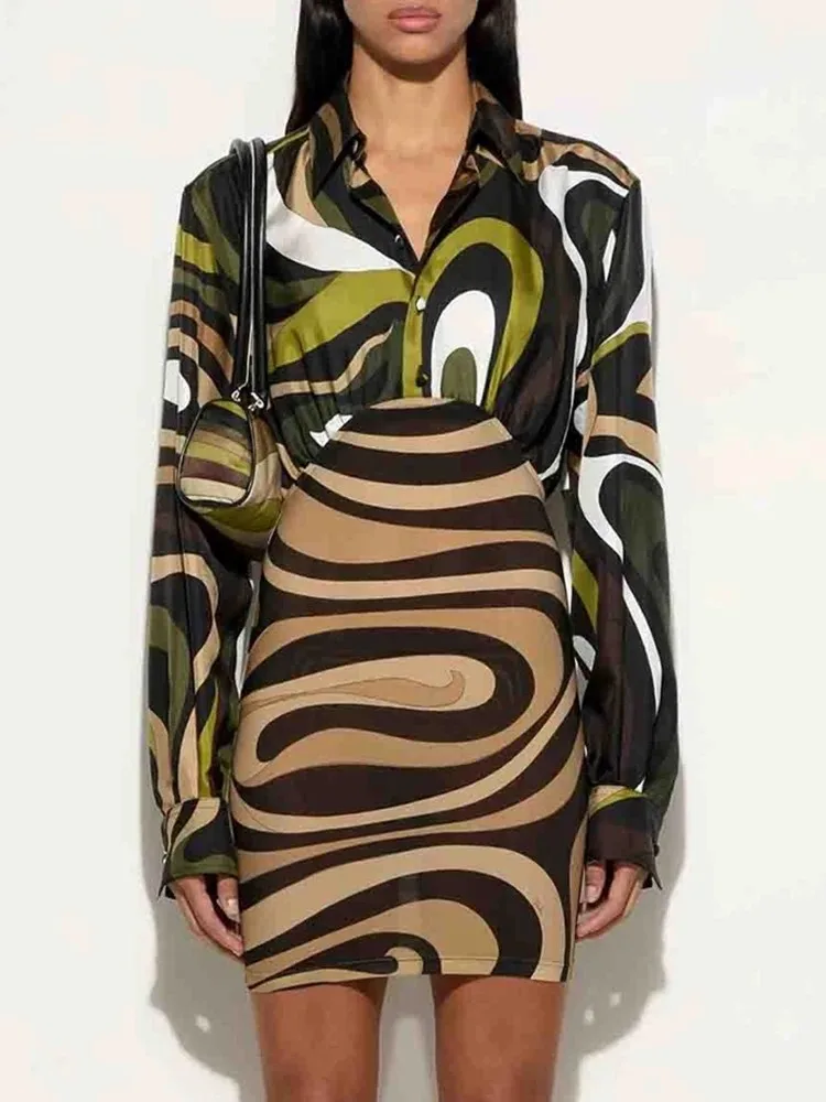 Spring Summer Fashion Party Geometric Print Silk Mini Pencil Dress Women's Lantern Sleeve Button High Waist Slim Short Dresses
Spring Summer Fashion Party Geometric Print Silk Mini Pencil Dress Women's Lantern Sleeve Button High Waist Slim Short Dresses