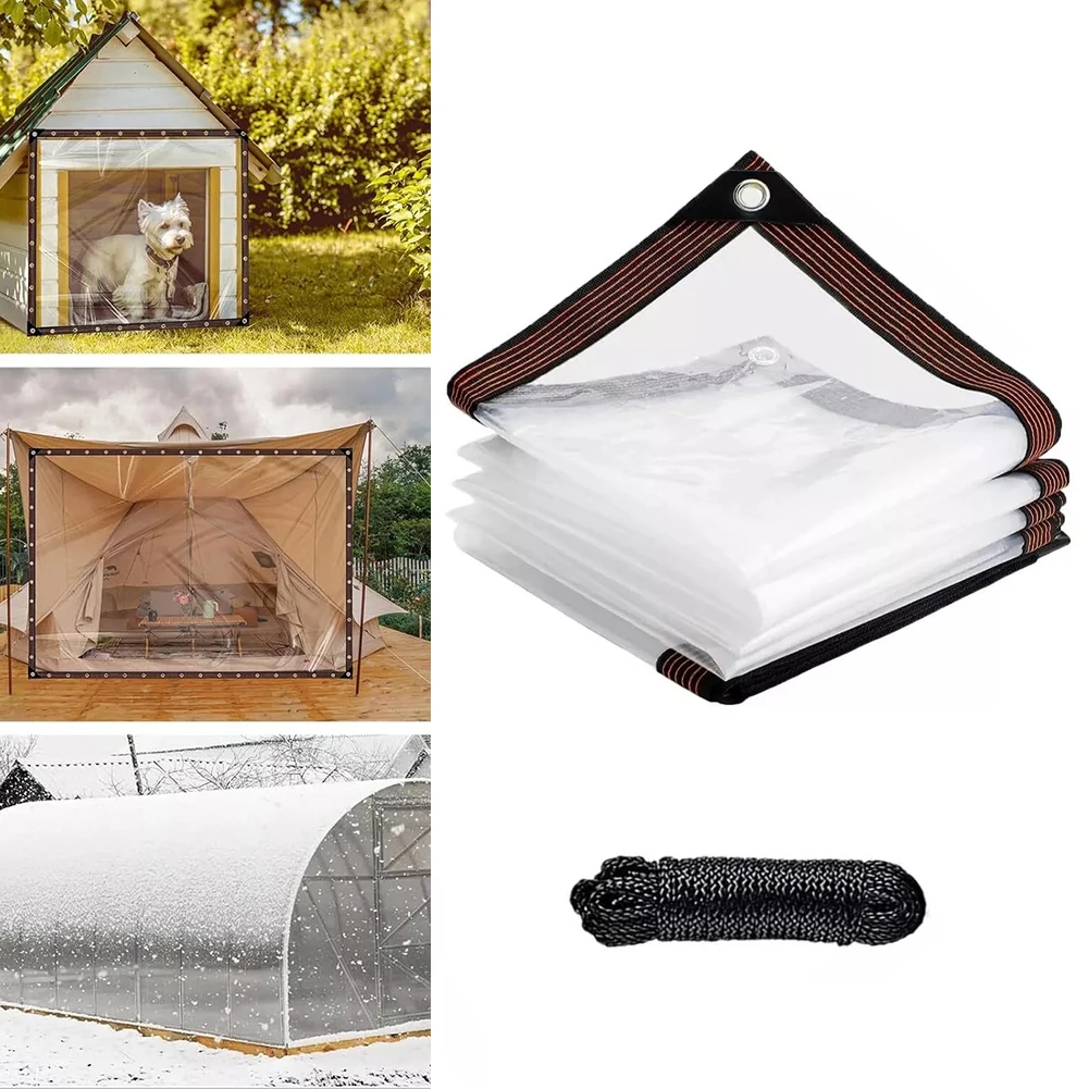HDPE Transparent Multipurpose Rainproof Cloth Heavy-Duty Waterproof Clear Tarp With Grommets For Outdoor Protection 6.6x9.8ft
HDPE Transparent Multipurpose Rainproof Cloth Heavy-Duty Waterproof Clear Tarp With Grommets For Outdoor Protection 6.6x9.8ft