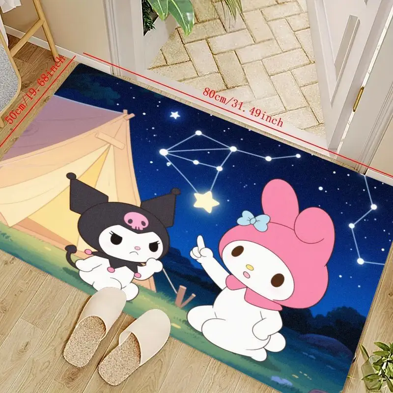 Очаровательный коврик Sanrio Kuromi & My Melody Starry Night для кемпинга, 1 шт., нескользящий впитывающий коврик с милым персонажем мультфильма аниме
Очаровательный коврик Sanrio Kuromi & My Melody Starry Night для кемпинга, 1 шт., нескользящий впитывающий коврик с милым персонажем мультфильма аниме