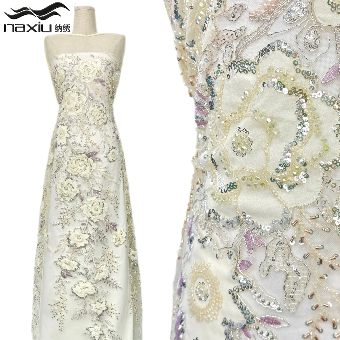 Madison African 3D Beaded Sequins Lace Fabric 2026 High Quality Embroidery Nigerian French Tulle Net Lace Fabric For Dress
Madison African 3D Beaded Sequins Lace Fabric 2026 High Quality Embroidery Nigerian French Tulle Net Lace Fabric For Dress