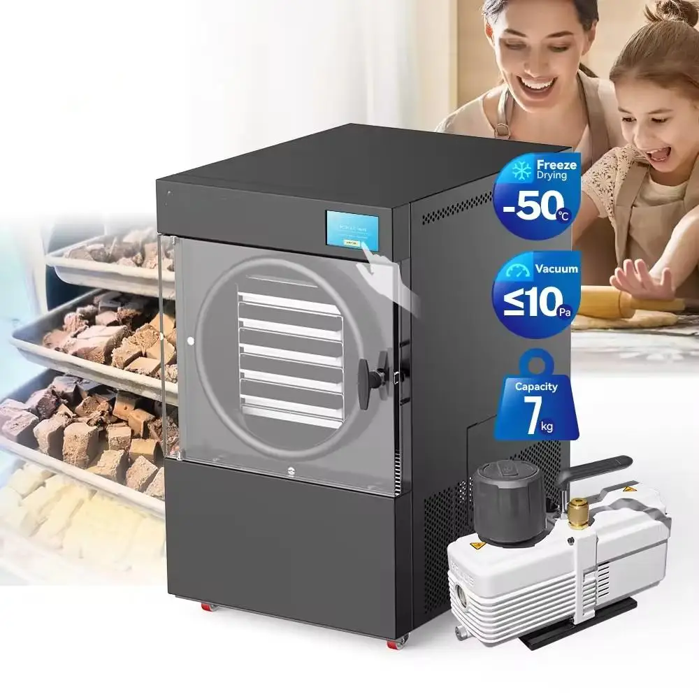 Small Food Freeze Dryer - Mini Lyophilizer, Commercial Industrial Vacuum Pump Freeze Drying Machine for Food Preservation
Small Food Freeze Dryer - Mini Lyophilizer, Commercial Industrial Vacuum Pump Freeze Drying Machine for Food Preservation