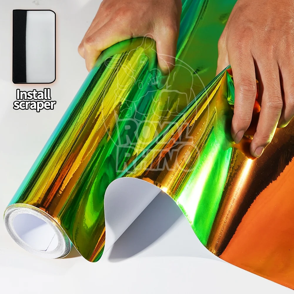 Premium Gloss Colorful Rainbow Holographic Chrome Green Vinyl Wrap Film Self Adhesive Decal Sticker Automotive Car Wrapping Foil
Premium Gloss Colorful Rainbow Holographic Chrome Green Vinyl Wrap Film Self Adhesive Decal Sticker Automotive Car Wrapping Foil