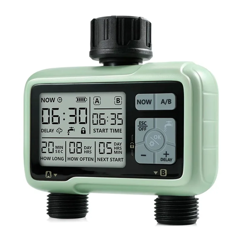 New electronic automatic 2 outlet irrigation garden water timer watering system controller
New electronic automatic 2 outlet irrigation garden water timer watering system controller