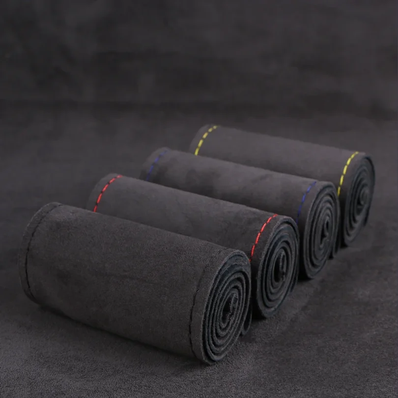 DIY Hand Sewing Car Steering Wheel Cover Universal 38cm Suede Leather Auto Steering Wheel Braid Durable Car Accessories
DIY Hand Sewing Car Steering Wheel Cover Universal 38cm Suede Leather Auto Steering Wheel Braid Durable Car Accessories