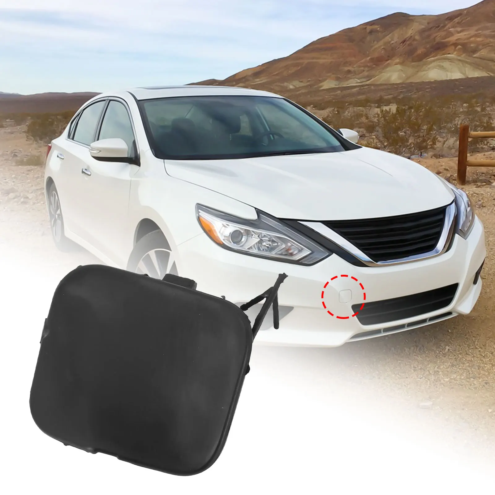 1pc FRONT BUMPER TOW HOOK BRACKET EYE CAP Unpainted Black ABS COVER #622A0-2GF0H For Nissan Altima 2.5L 3.5L 2016-2018
1pc FRONT BUMPER TOW HOOK BRACKET EYE CAP Unpainted Black ABS COVER #622A0-2GF0H For Nissan Altima 2.5L 3.5L 2016-2018