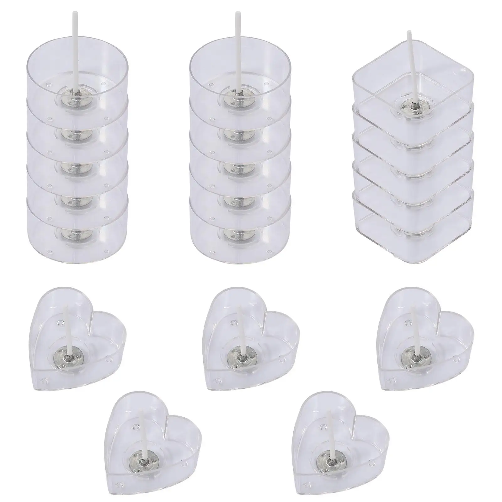 20 Pcs Tealight C le Holders Plastic Mugs Square Round Heart Shapes for DIY Wedding Home Decor Valentine Party
20 Pcs Tealight C le Holders Plastic Mugs Square Round Heart Shapes for DIY Wedding Home Decor Valentine Party