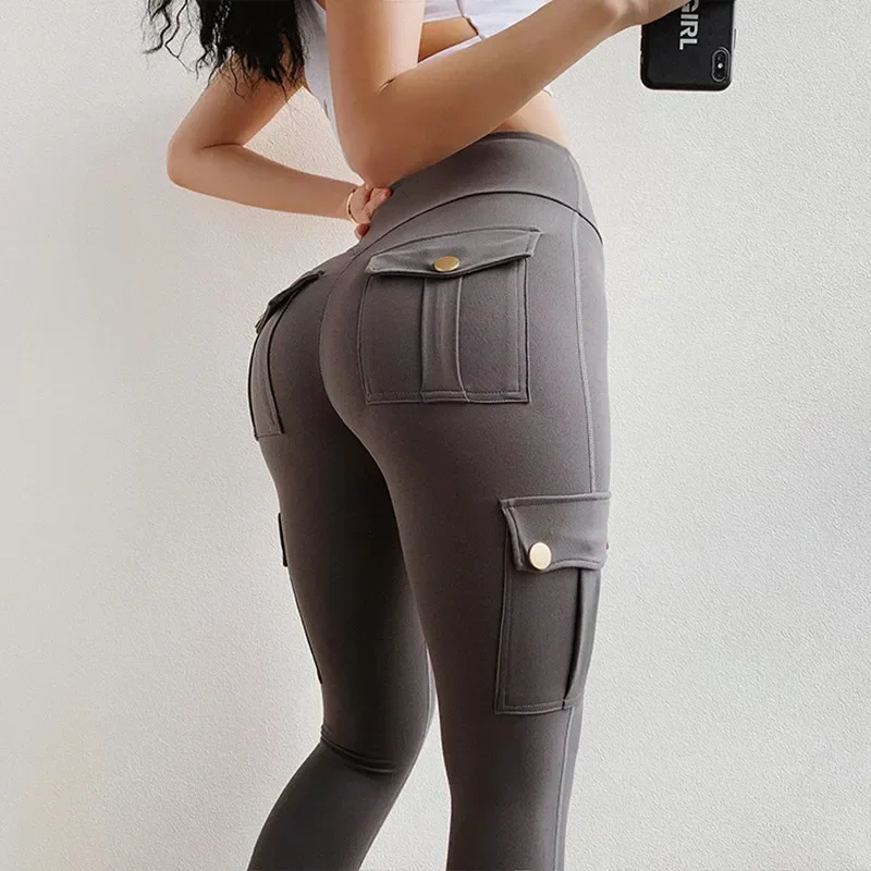 Women's High Waisted and Pocket Work Clothes with High Elasticity Tight Fitting Yoga Quick Drying Running Sports Fitness Pants
Women's High Waisted and Pocket Work Clothes with High Elasticity Tight Fitting Yoga Quick Drying Running Sports Fitness Pants