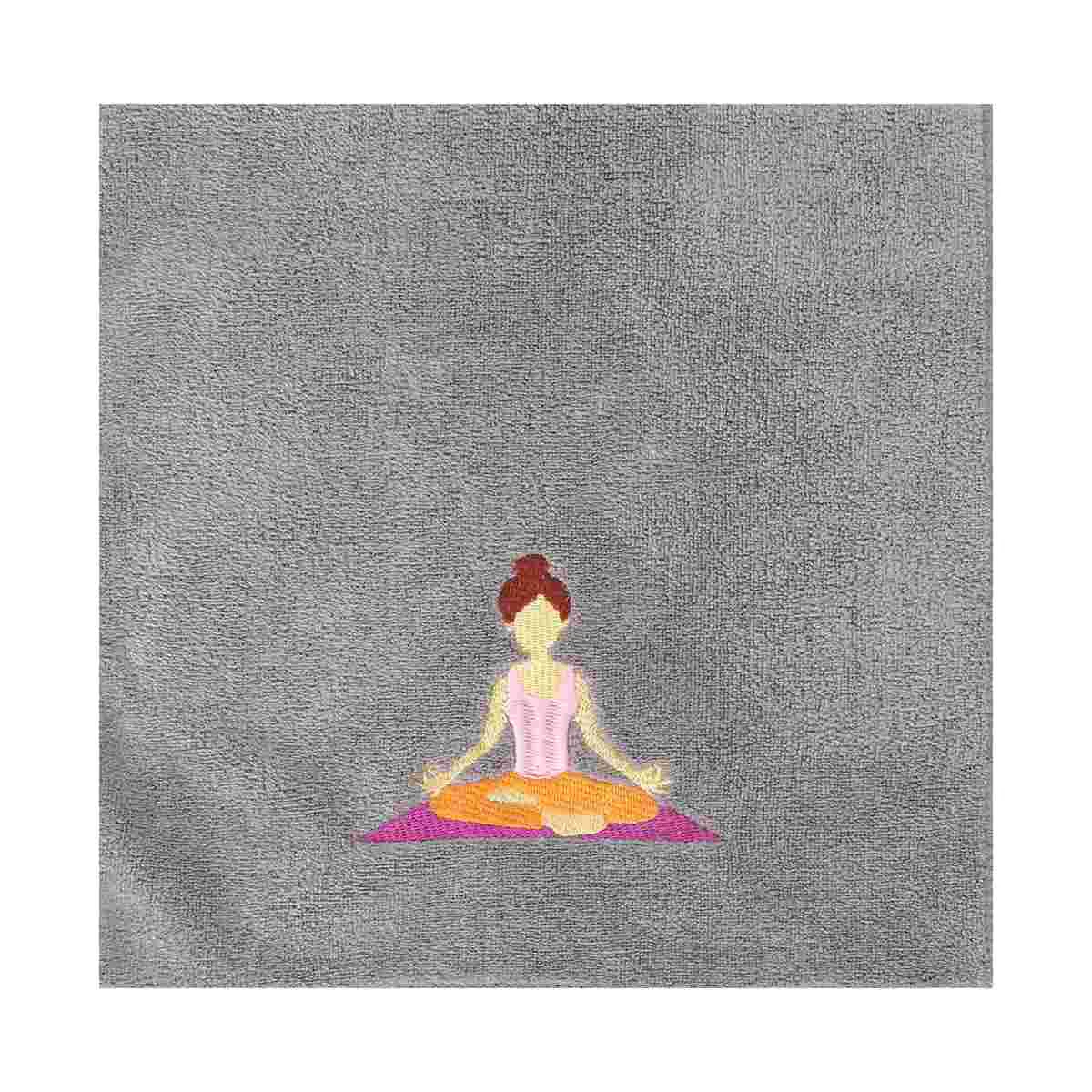 Towels with Embroidered Yoga Patterns Cotton Towels for Gym Yoga Bike-riding Running Sports - Gray (25x110cm)
Towels with Embroidered Yoga Patterns Cotton Towels for Gym Yoga Bike-riding Running Sports - Gray (25x110cm)