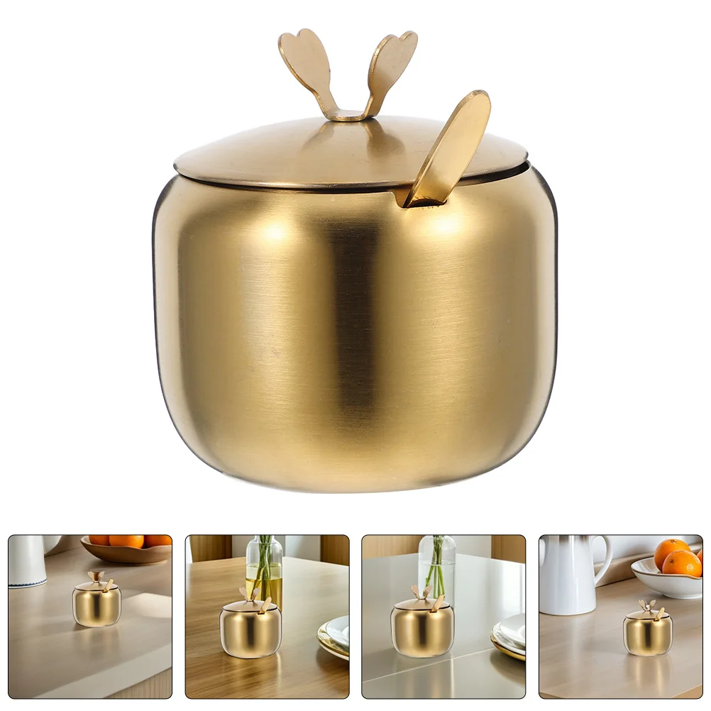2Pcs Stainless Steel Seasoning Jar Sugar Container Spoon Lid Kitchen Condiment Canisters Spice Box Sugar Jar with Spoon 
2Pcs Stainless Steel Seasoning Jar Sugar Container Spoon Lid Kitchen Condiment Canisters Spice Box Sugar Jar with Spoon